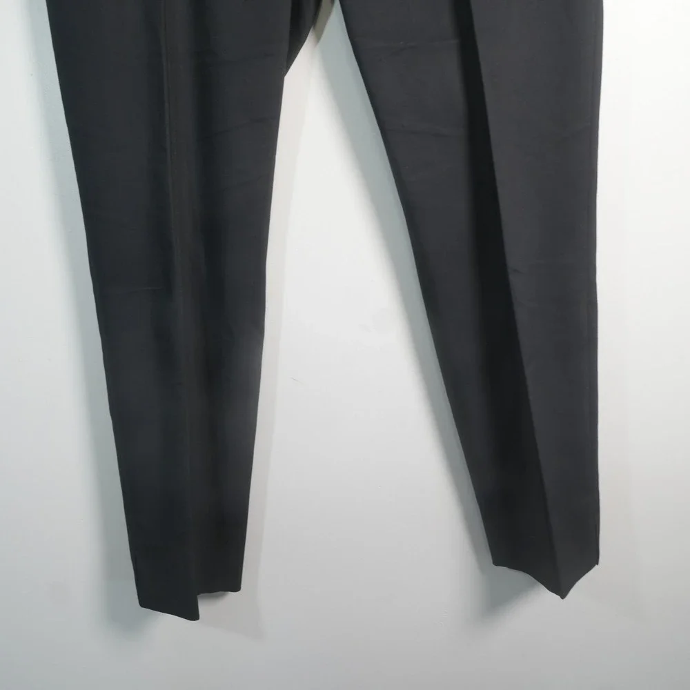Tory Burch Dress Pants Womens 10 Black Side Zip Slim Tapered Office Professional